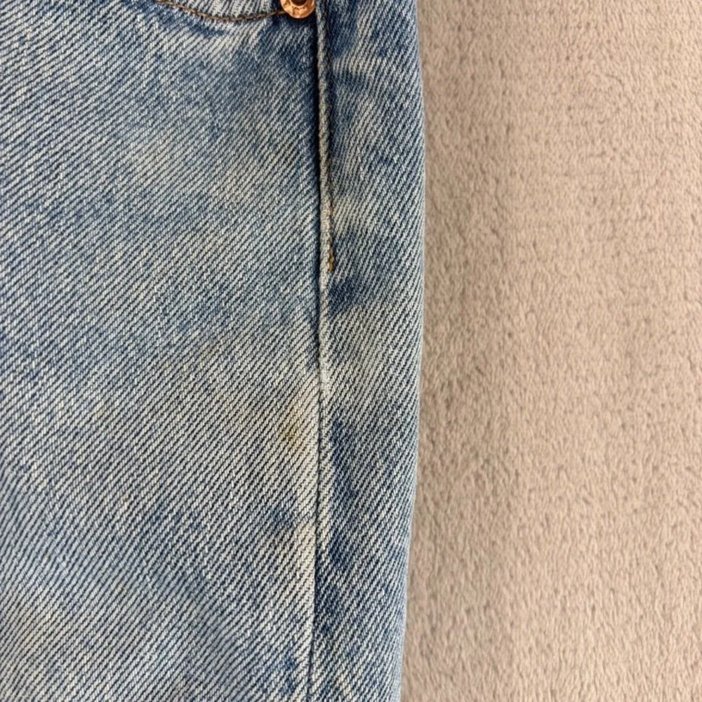 Vintage Levi's 501 Button Fly Denim Jeans Men 34x29.5 (Tag 36x30) Blue Fade Wash